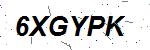 CAPTCHA verification image containing distorted text characters