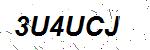 CAPTCHA verification image containing distorted text characters