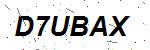 CAPTCHA verification image containing distorted text characters