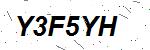 CAPTCHA verification image containing distorted text characters