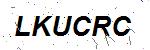 CAPTCHA verification image containing distorted text characters