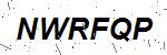 CAPTCHA verification image containing distorted text characters