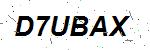 CAPTCHA verification image containing distorted text characters