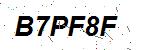 CAPTCHA verification image containing distorted text characters