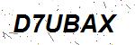 CAPTCHA verification image containing distorted text characters