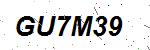 CAPTCHA verification image containing distorted text characters