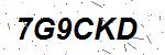 CAPTCHA verification image containing distorted text characters