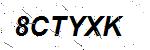 CAPTCHA verification image containing distorted text characters