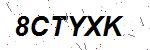 CAPTCHA verification image containing distorted text characters