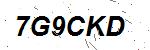 CAPTCHA verification image containing distorted text characters