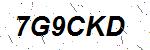 CAPTCHA verification image containing distorted text characters