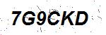 CAPTCHA verification image containing distorted text characters