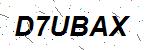 CAPTCHA verification image containing distorted text characters