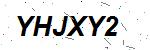 CAPTCHA verification image containing distorted text characters