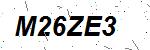 CAPTCHA verification image containing distorted text characters