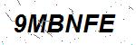 CAPTCHA verification image containing distorted text characters