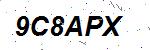 CAPTCHA verification image containing distorted text characters