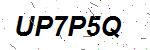 CAPTCHA verification image containing distorted text characters
