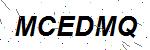 CAPTCHA verification image containing distorted text characters