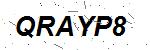 CAPTCHA verification image containing distorted text characters