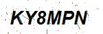 CAPTCHA verification image containing distorted text characters