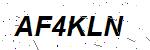 CAPTCHA verification image containing distorted text characters