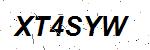 CAPTCHA verification image containing distorted text characters