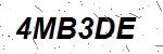 CAPTCHA verification image containing distorted text characters