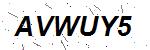 CAPTCHA verification image containing distorted text characters