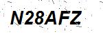 CAPTCHA verification image containing distorted text characters