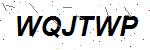 CAPTCHA verification image containing distorted text characters
