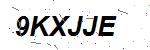 CAPTCHA verification image containing distorted text characters