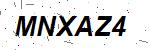 CAPTCHA verification image containing distorted text characters