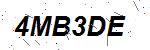 CAPTCHA verification image containing distorted text characters