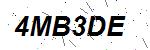 CAPTCHA verification image containing distorted text characters