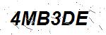 CAPTCHA verification image containing distorted text characters