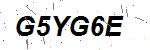 CAPTCHA verification image containing distorted text characters