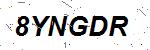 CAPTCHA verification image containing distorted text characters