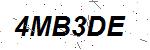 CAPTCHA verification image containing distorted text characters
