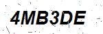CAPTCHA verification image containing distorted text characters