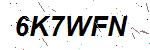 CAPTCHA verification image containing distorted text characters