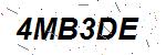 CAPTCHA verification image containing distorted text characters