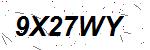 CAPTCHA verification image containing distorted text characters
