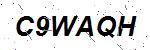 CAPTCHA verification image containing distorted text characters