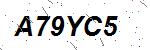 CAPTCHA verification image containing distorted text characters