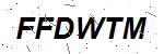 CAPTCHA verification image containing distorted text characters
