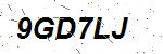 CAPTCHA verification image containing distorted text characters