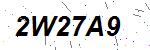 CAPTCHA verification image containing distorted text characters