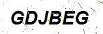 CAPTCHA verification image containing distorted text characters
