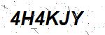 CAPTCHA verification image containing distorted text characters